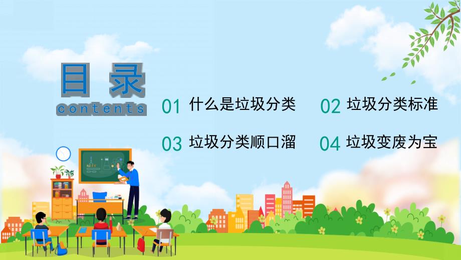 助力全国文明城市创建工作2022校园垃圾分类环保知识科普主题班会ppt_第2页