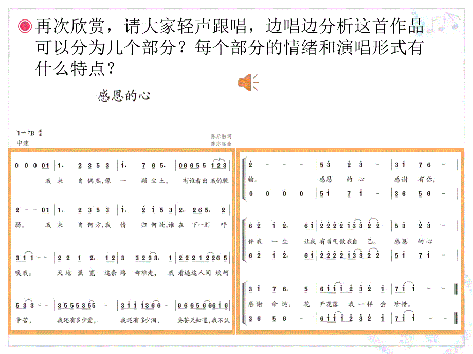 感恩的心(简谱)_第3页